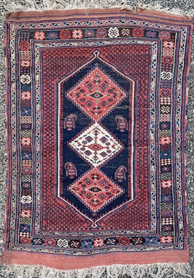 Lot 1205 - An Afshar rug, South West Persia, circa 1920's,...