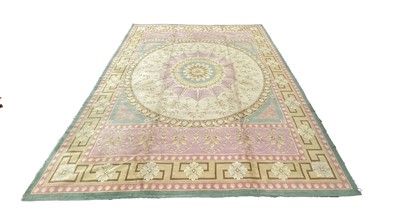 Lot 1208 - A Savonnerie Empire style Axminster wool back...