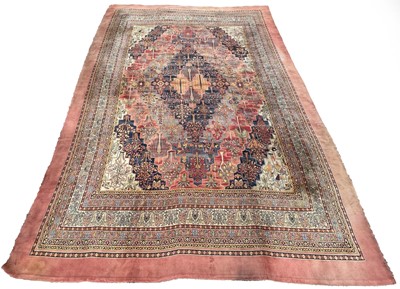 Lot 1233 - A Persian design chenille carpet, circa 1920's,...