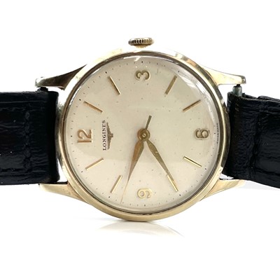 Lot 358 - A 1960's Longines 9ct manual wind gentlemans...