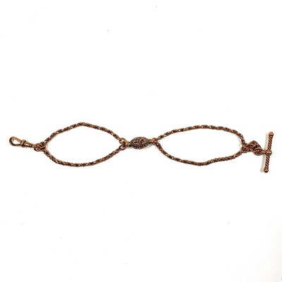 Lot 67 - A 19th century 9ct rose gold short fancy...