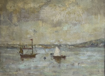 Lot 222 - John Henry TITCOMB (1863-1952) Untitled (beach...