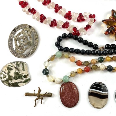 Lot 248 - A collection of costume jewellery including...