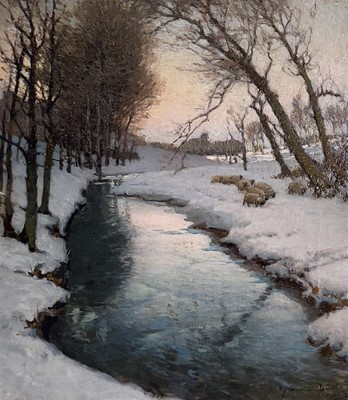 Lot 44 - Samuel John Lamorna BIRCH (1869-1955) Sheep in...