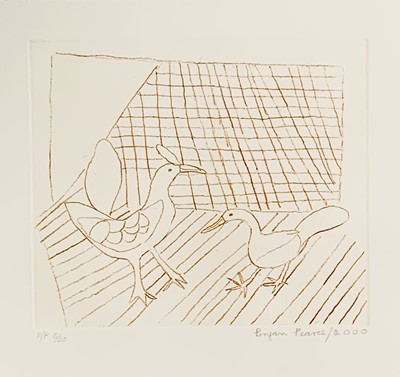 Lot 213 - Bryan PEARCE (1929-2006) Indian Birds Etching...