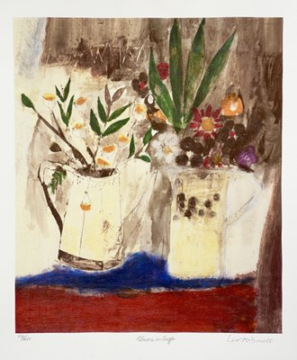 Lot 674 - Leo MCDOWELL (1936-2011) Flowers in Jugs...