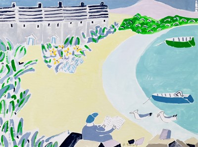 Lot 15 - Heather BRAY (XX-XXI) Seaside Cottages Gouache...