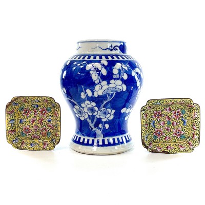 Lot 120 - A Chinese porcelain blue and white porcelain...