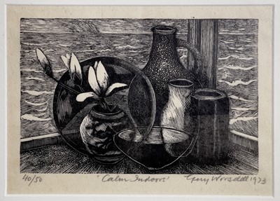 Lot 256 - Guy WORSDELL (1908-1978) Calm Indoors Woodcut...