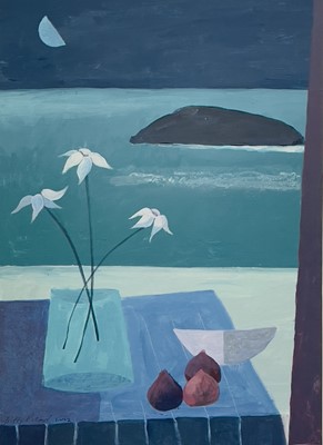 Lot 173 - Biddy PICARD (1922-2019) Moonflowers Acrylic...