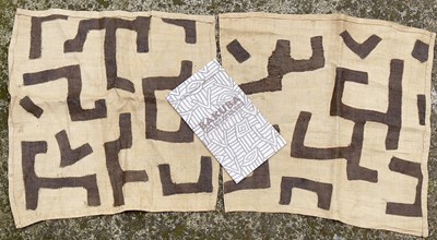 Lot 1212 - Two Kuba cloths, early 20th century, with...
