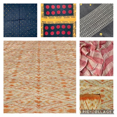 Lot 1219 - Five North African textiles, including one...