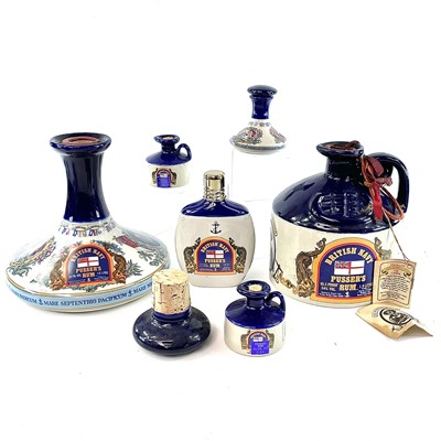 Lot 13 - British Navy Pussers Rum Wade pottery decanter...