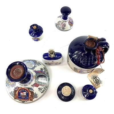 Lot 13 - British Navy Pussers Rum Wade pottery decanter...