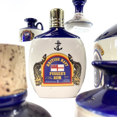 Lot 13 - British Navy Pussers Rum Wade pottery decanter...