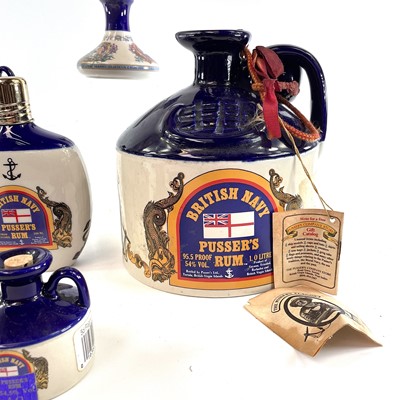 Lot 13 - British Navy Pussers Rum Wade pottery decanter...