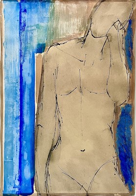 Lot 265 - John EMANUEL (1930) Figure with Head Rested on...