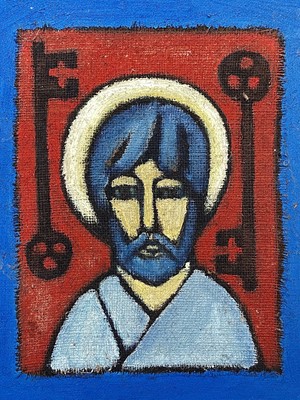 Lot 251 - Sven BERLIN (1911-1999) St Peter Oil on board...