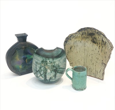 Lot 1487 - A Tremaen pottery vase, stickered to base,...