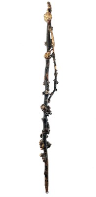 Lot 165 - A Chinese carved rootwood walking stick, Qing...