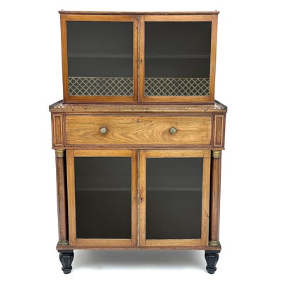 Lot 1804 - A Regency rosewood and kingwood banded...