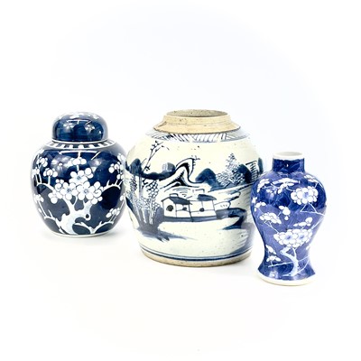 Lot 123 - A Chinese prunus pattern vase, circa 1900,...