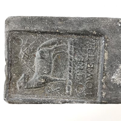 Lot 397 - A late 19th century Treloweth 28lb tin ingot...