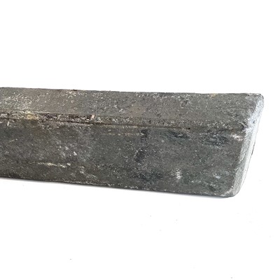 Lot 397 - A late 19th century Treloweth 28lb tin ingot...