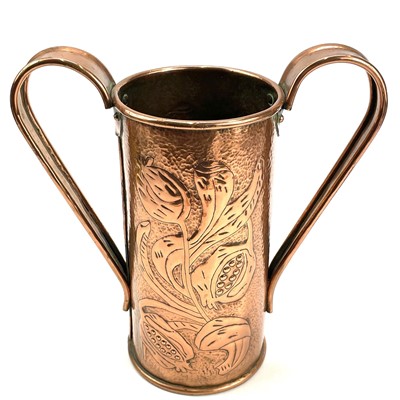 Lot 117 - An Arts and Crafts twin handled vase possibly...