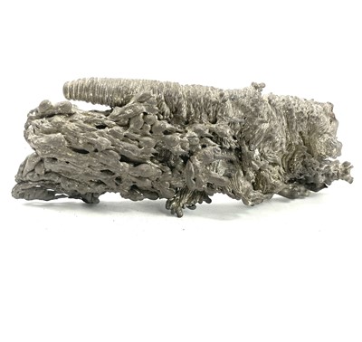 Lot 194 - A Cornish tin smelt 'candle', length 18.5cm.