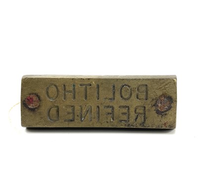 Lot 196 - A bronze hot mark inscribed 'BOLITHO REFINED',...