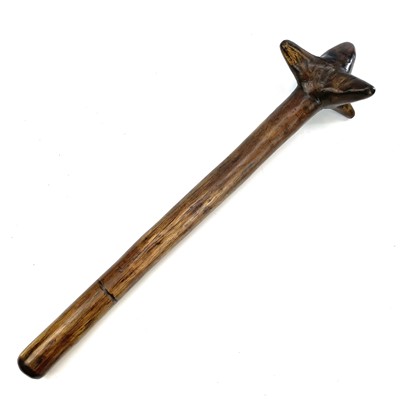 Lot 107 - An African hardwood knobkerrie of throwing...