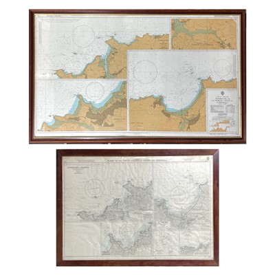 Lot 28 - A mid 20th century sea chart of the Approaches...