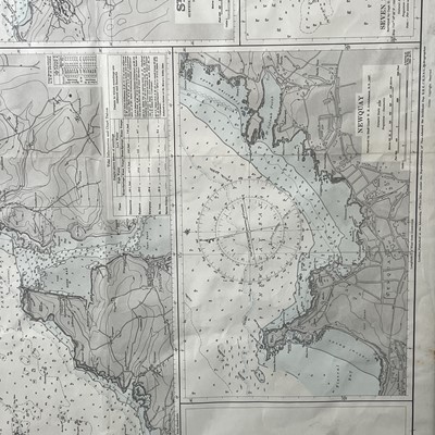 Lot 28 - A mid 20th century sea chart of the Approaches...