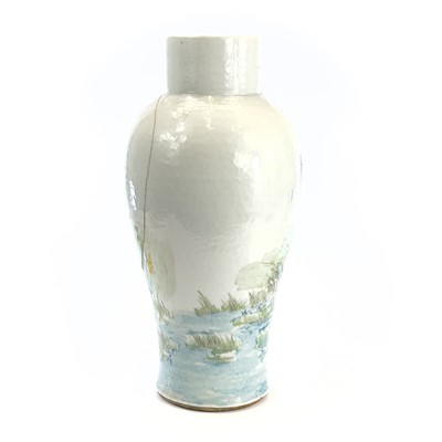 Lot 28 - A Chinese porcelain baluster vase, 19th...