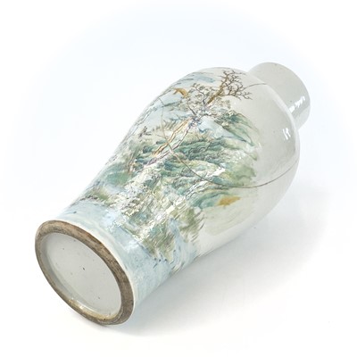 Lot 28 - A Chinese porcelain baluster vase, 19th...