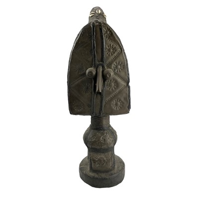 Lot 10 - A copper clad hardwood reliquary figure, Gabon,...