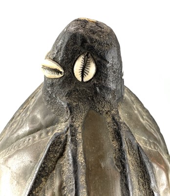Lot 10 - A copper clad hardwood reliquary figure, Gabon,...
