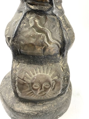 Lot 10 - A copper clad hardwood reliquary figure, Gabon,...