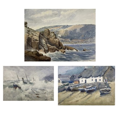 Lot 337 - C. F. D. Boats at Sennen Watercolour Signed...