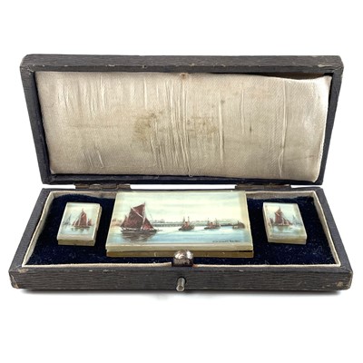 Lot 19 - Stanley A Burchett (XX) 'Herring Drifters...