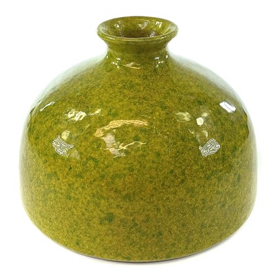 Lot 81 - A Chinese robins egg glaze porcelain squat...