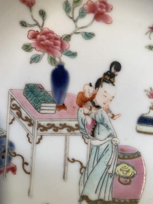 Lot 212 - A pair of Chinese famille rose porcelain...