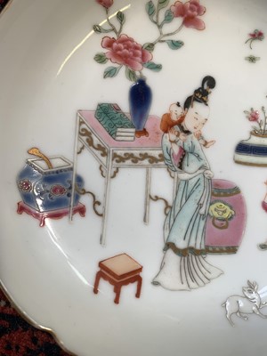 Lot 212 - A pair of Chinese famille rose porcelain...