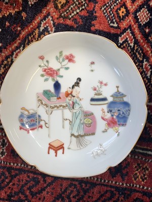 Lot 212 - A pair of Chinese famille rose porcelain...