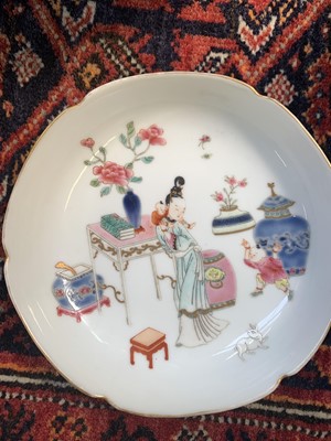 Lot 212 - A pair of Chinese famille rose porcelain...