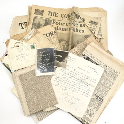Lot 194 - Ephemera mostly newspapers, The Morning Herald...