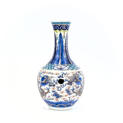 Lot 105 - A Chinese porcelain vase, Qianlong seal mark,...