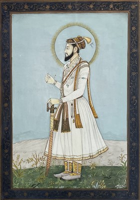 Lot 1024 - An Indian portrait watercolour of the Emperor...
