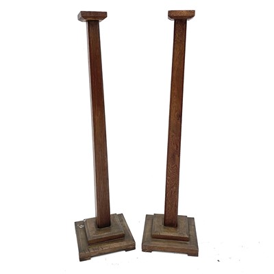 Lot 151 - A pair of early 20th century oak...